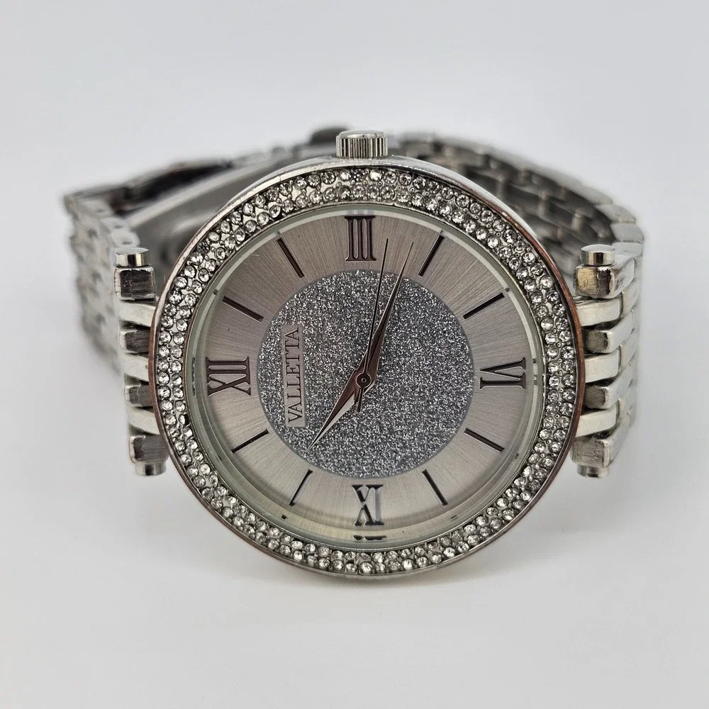 40MM Women's Analog Watch Gray‎ Dial Gray Bracelet Band 6.5